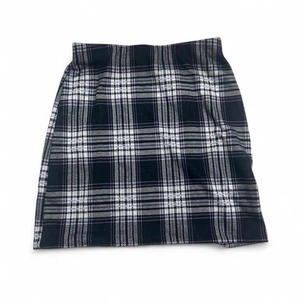 Y2K Purple Plaid Mini Skirt